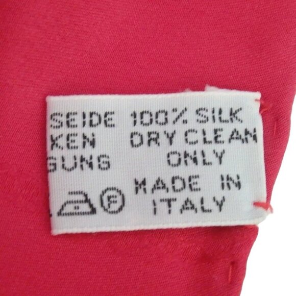 448133AL (S1) Cartier Scarf Must Line Red Silk - Picture 7 of 9